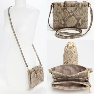 Michael Kors snakeskin crossbody bag